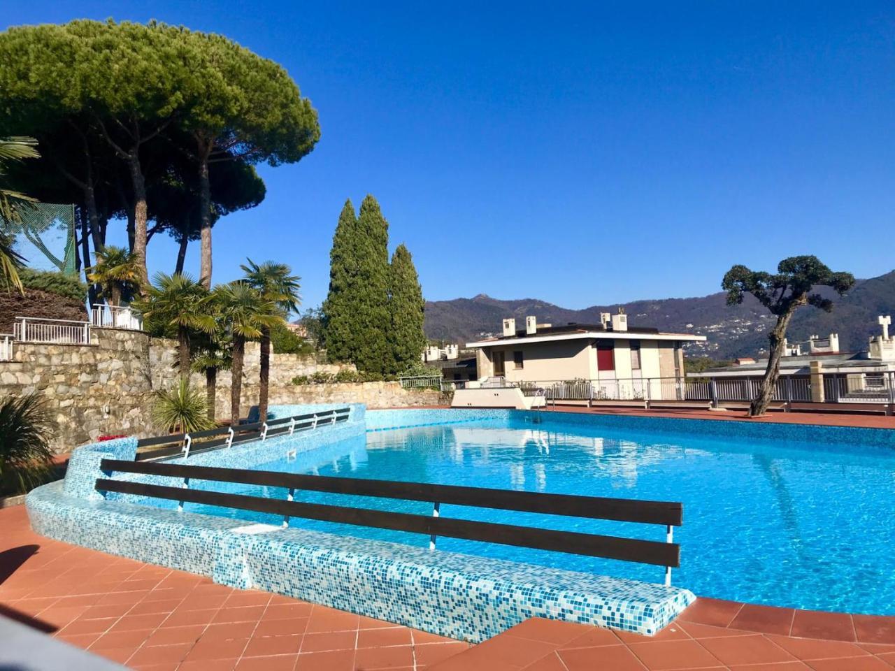 Residence Delfino con Piscina e Campo da Tennis Rapallo Esterno foto